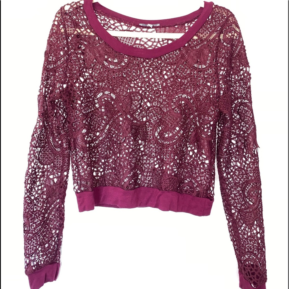 Charlotte Russe laced long sleeve.
